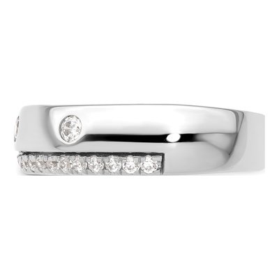 Men's 14K White Gold 1/2 ct tw Lab-Grown Diamond Ring – view 4