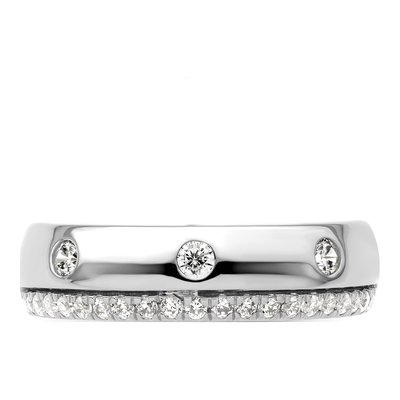 Men's 14K White Gold 1/2 ct tw Lab-Grown Diamond Ring – view 5
