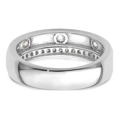 Men's 14K White Gold 1/2 ct tw Lab-Grown Diamond Ring – view 6