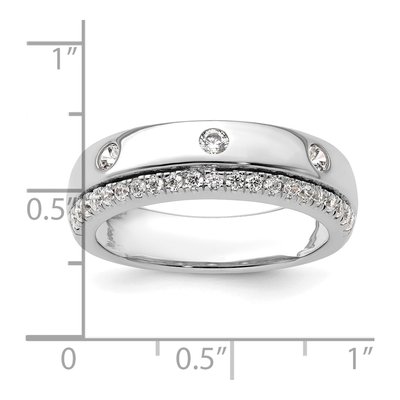 Men's 14K White Gold 1/2 ct tw Lab-Grown Diamond Ring – view 8