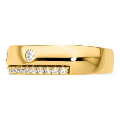 Men's 14K Yellow Gold 1/2 ct tw Lab-Grown Diamond Ring – view 4