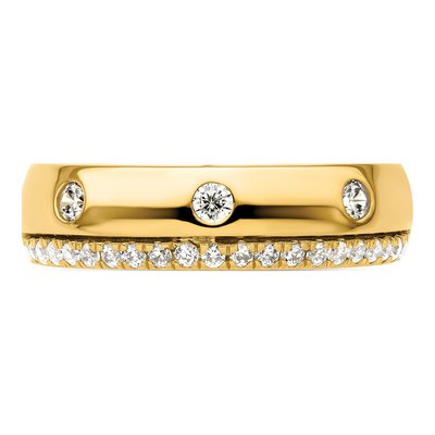 Men's 14K Yellow Gold 1/2 ct tw Lab-Grown Diamond Ring – view 5