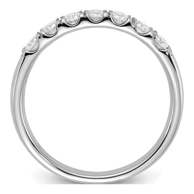 14K White Gold 1/2 ct tw Lab-Grown Diamond Seven Wedding Band – view 3