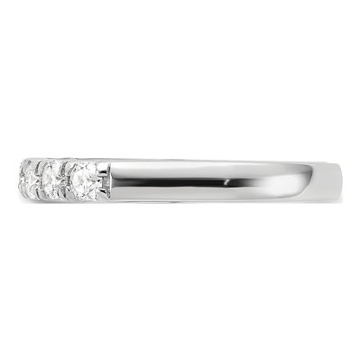 14K White Gold 1/2 ct tw Lab-Grown Diamond Seven Wedding Band – view 4