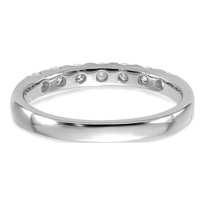 14K White Gold 1/2 ct tw Lab-Grown Diamond Seven Wedding Band – view 6