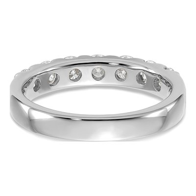 14K White Gold 1 ct tw Lab-Grown Diamond 7-Stone Wedding Band – view 5