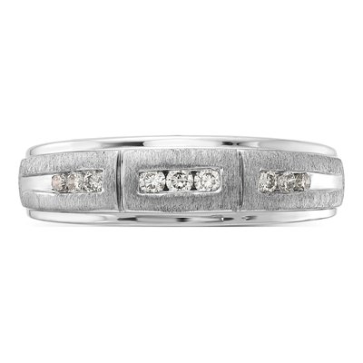 Men's 10K White Gold 1/5 ct tw Lab-Grown Diamond Ring – view 4