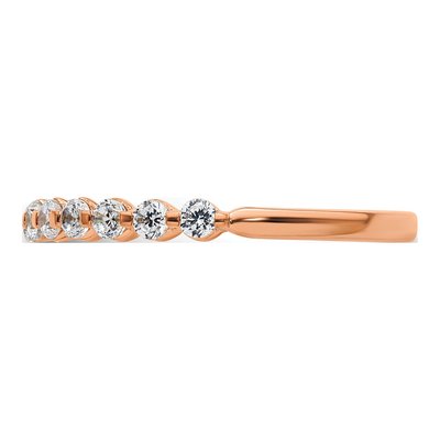 14K Rose Gold 1/2 ct tw Lab-Grown Diamond Wedding Ring – view 4
