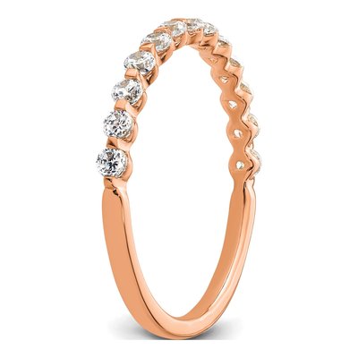 14K Rose Gold 1/2 ct tw Lab-Grown Diamond Wedding Ring – view 7