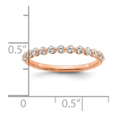 14K Rose Gold 1/2 ct tw Lab-Grown Diamond Wedding Ring – view 8
