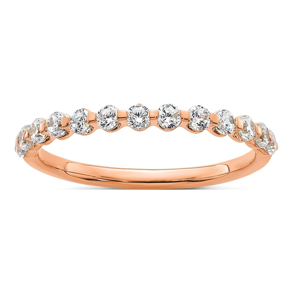 14K Rose Gold 1/2 ct tw Lab-Grown Diamond Wedding Ring
