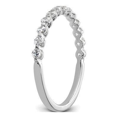 14K White Gold 1/2 ct tw Lab-Grown Diamond Wedding Ring – view 6