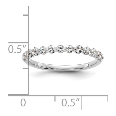 14K White Gold 1/2 ct tw Lab-Grown Diamond Wedding Ring – view 7