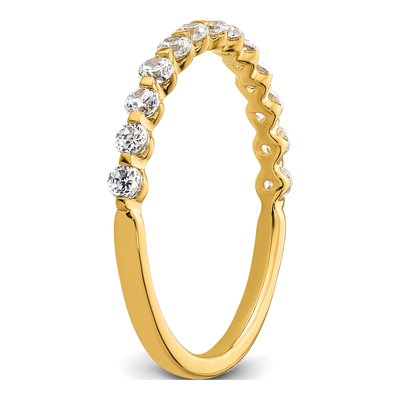 14K Yellow Gold 1/2 ct tw Lab-Grown Diamond Wedding Ring – view 6