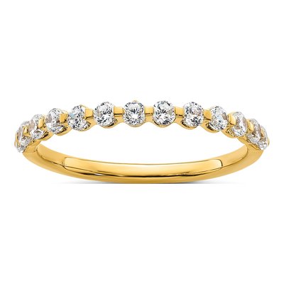 14K Yellow Gold 1/2 ct tw Lab-Grown Diamond Wedding Ring