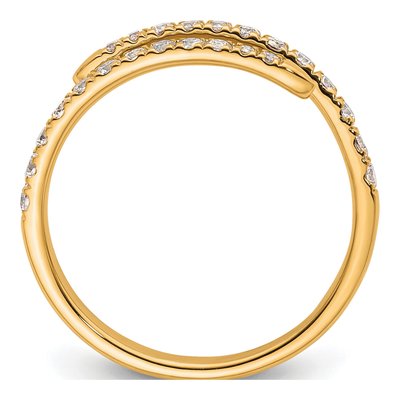 14K Yellow Gold 3/8 ct tw Lab-Grown Diamond Fashion Ring – view 3