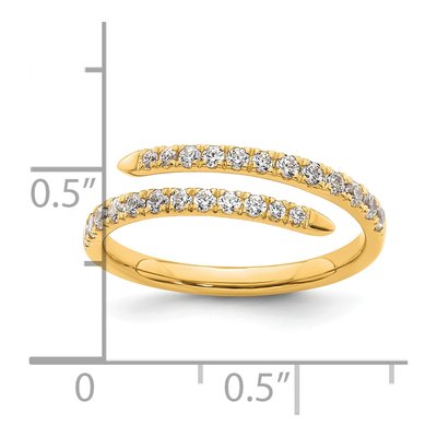 14K Yellow Gold 3/8 ct tw Lab-Grown Diamond Fashion Ring – view 8