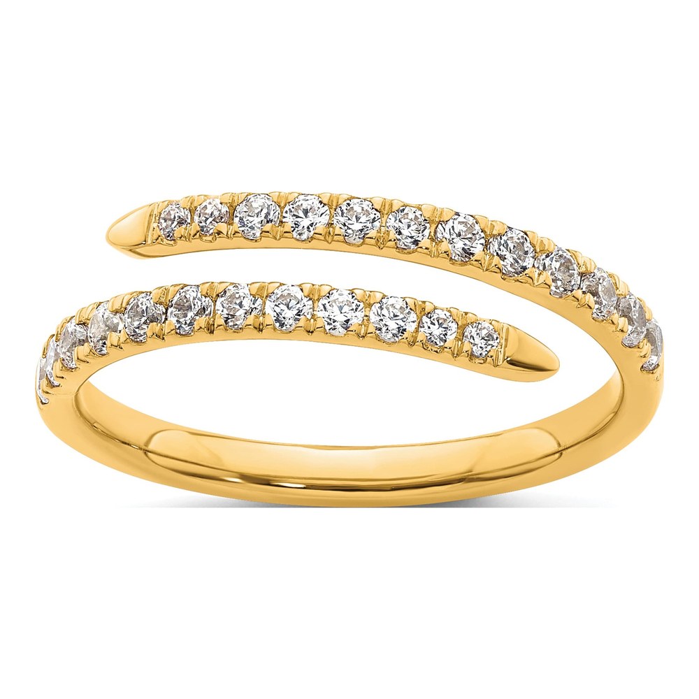 14K Yellow Gold 3/8 ct tw Lab-Grown Diamond Fashion Ring