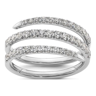 14K White Gold 3/4 ct tw Lab-Grown Diamond Fashion Ring