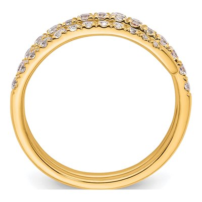 14K Yellow Gold 3/4 ct tw Lab-Grown Diamond Fasion Ring – view 3