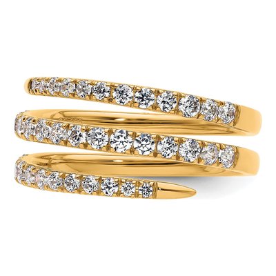 14K Yellow Gold 3/4 ct tw Lab-Grown Diamond Fasion Ring – view 4