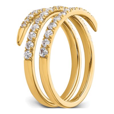 14K Yellow Gold 3/4 ct tw Lab-Grown Diamond Fasion Ring – view 7