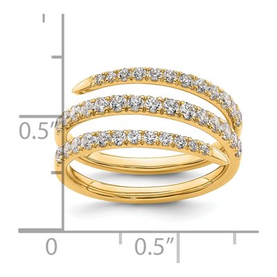 14K Yellow Gold 3/4 ct tw Lab-Grown Diamond Fasion Ring – view 8
