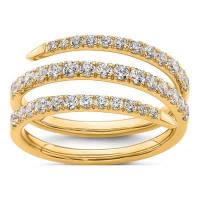 14K Yellow Gold 3/4 ct tw Lab-Grown Diamond Fasion Ring