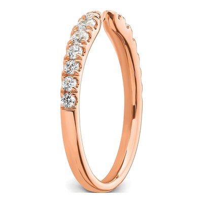 14K Rose Gold 3/8 ct tw Lab-Grown Diamond Ring – view 7