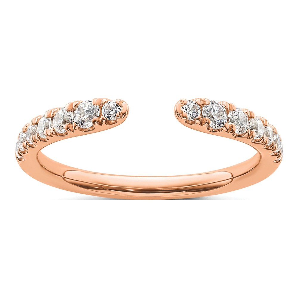 14K Rose Gold 3/8 ct tw Lab-Grown Diamond Ring