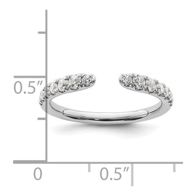 14K White Gold 3/8 ct tw Lab-Grown Diamond Ring – view 7