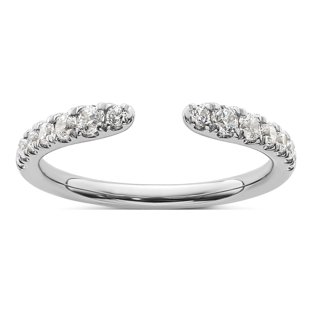 14K White Gold 3/8 ct tw Lab-Grown Diamond Ring