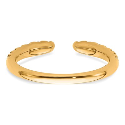 14K Yellow Gold 3/8 ct tw Lab-Grown Diamond Ring – view 6