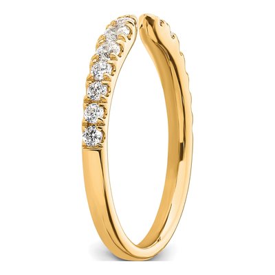 14K Yellow Gold 3/8 ct tw Lab-Grown Diamond Ring – view 7
