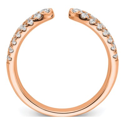 14K Rose Gold 3/4 ct tw Lab-Grown Diamond Wedding Ring – view 3