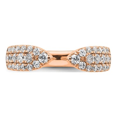 14K Rose Gold 3/4 ct tw Lab-Grown Diamond Wedding Ring – view 5