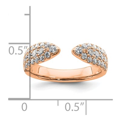 14K Rose Gold 3/4 ct tw Lab-Grown Diamond Wedding Ring – view 8