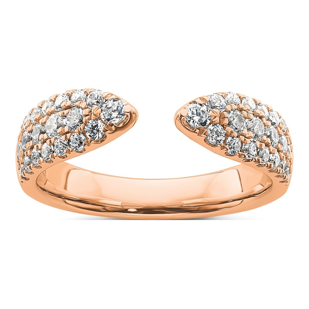 14K Rose Gold 3/4 ct tw Lab-Grown Diamond Wedding Ring