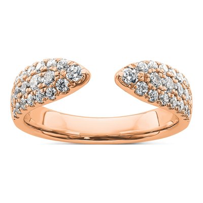 14K Rose Gold 3/4 ct tw Lab-Grown Diamond Wedding Ring