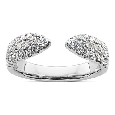 14K White Gold 3/4 ct tw Lab-Grown Diamond Wedding Ring