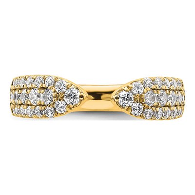 14K Yellow Gold 3/4 ct tw Lab-Grown Diamond Wedding Ring – view 5