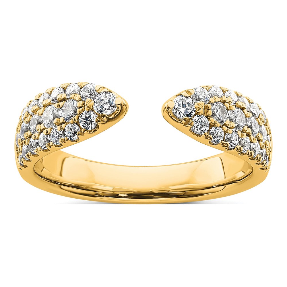 14K Yellow Gold 3/4 ct tw Lab-Grown Diamond Wedding Ring