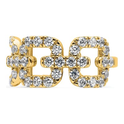 14K Yellow Gold 2 3/8 ct tw Lab-Grown Diamond Ring – view 3