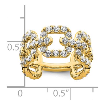 14K Yellow Gold 2 3/8 ct tw Lab-Grown Diamond Ring – view 7