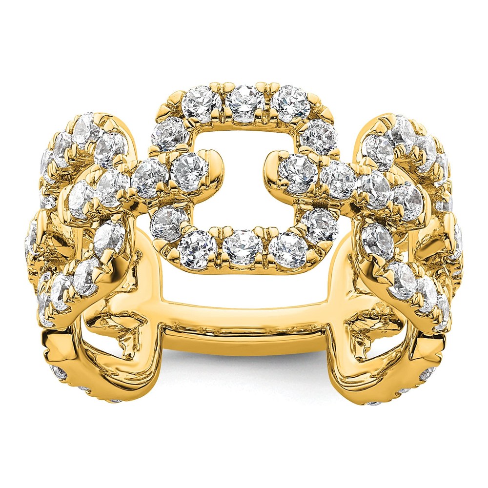14K Yellow Gold 2 3/8 ct tw Lab-Grown Diamond Ring