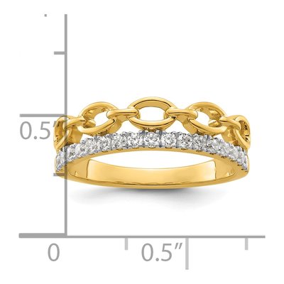 14K Yellow Gold 1/3 ct tw Lab-Grown Diamond Ring – view 7