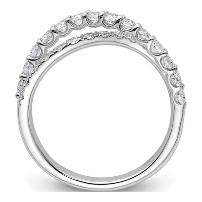14K White Gold 1 ct tw Lab-Grown Diamond Crisscross Ring – view 3