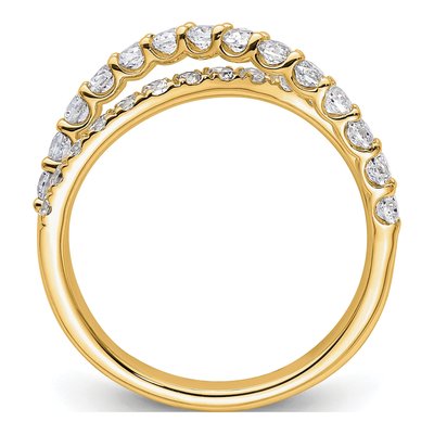 14K Yellow Gold 1 ct tw Lab-Grown Diamond Crisscross Ring – view 3