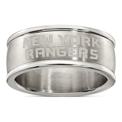 New York Rangers Stainless Steel Ring