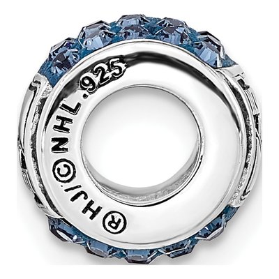 New York Rangers Sterling Silver NY Crystal Bead – view 2